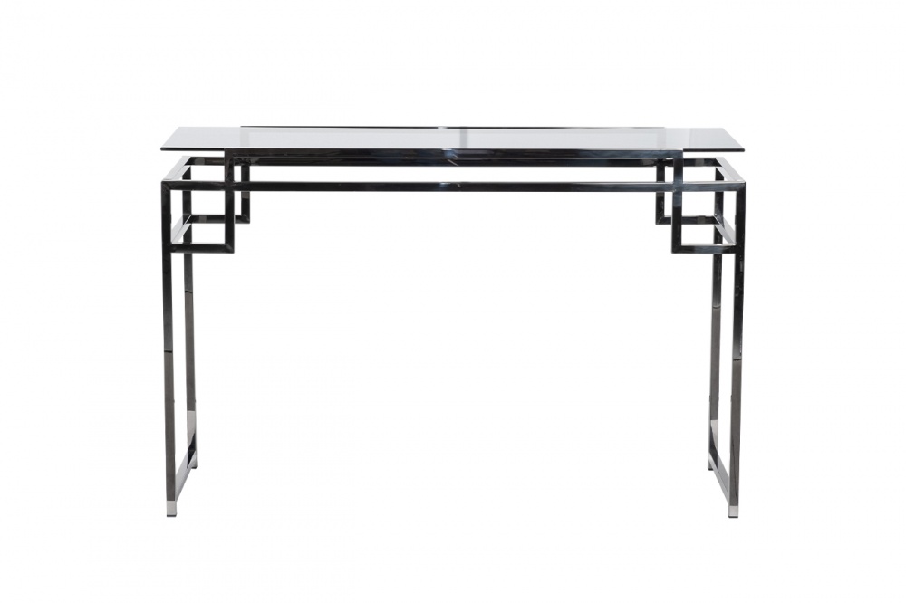 Консоль темн.стекло/темн.хром 120*40*78см