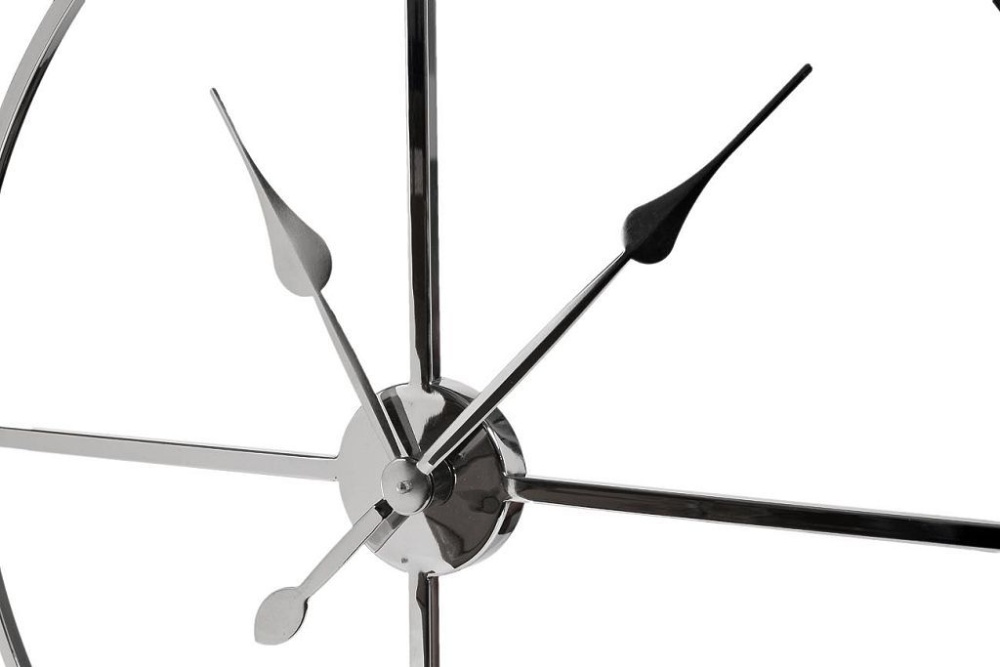 Часы настенные круглые металлические (хром) 79mal-5761-76ni