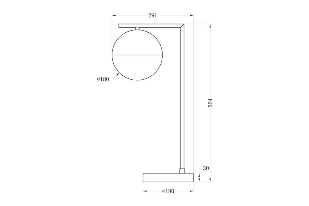Лампа настольная металл цвет золото 22-88228