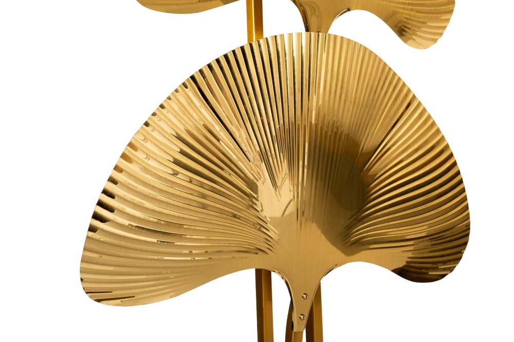 Торшер металлич."Гинкго" латунь  K2KM1125F-3