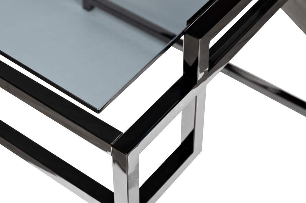 Стол журнальный темн.стекло/темн.хром 47ED-ET162BL